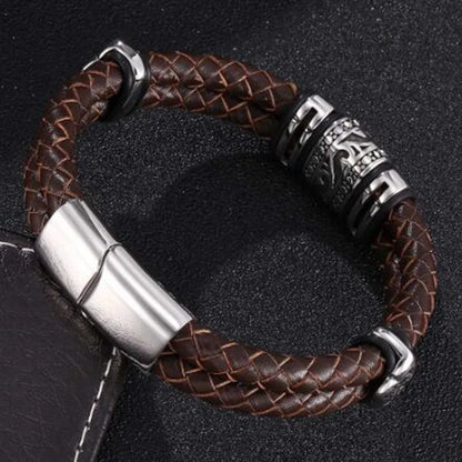 Pulseira punk de camada dupla
