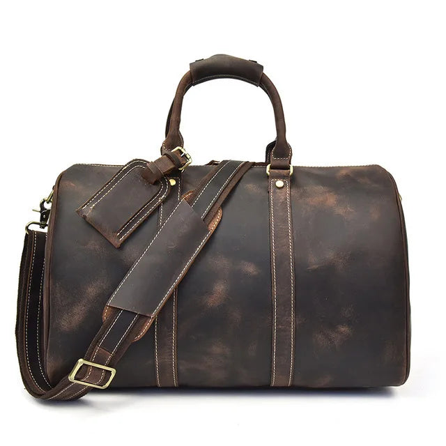 Bolsa masculina em couro legítimo