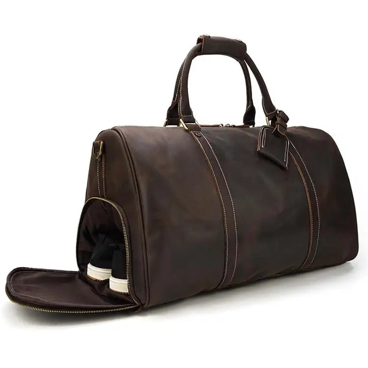 Bolsa masculina em couro legítimo