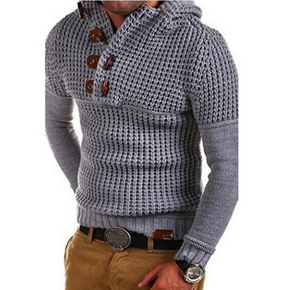 Camisola Masculina de Malha Quente – Estilo Casual