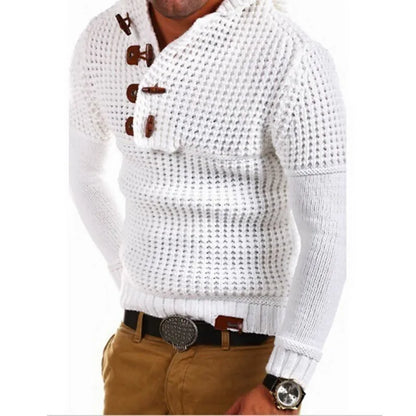 Camisola Masculina de Malha Quente – Estilo Casual