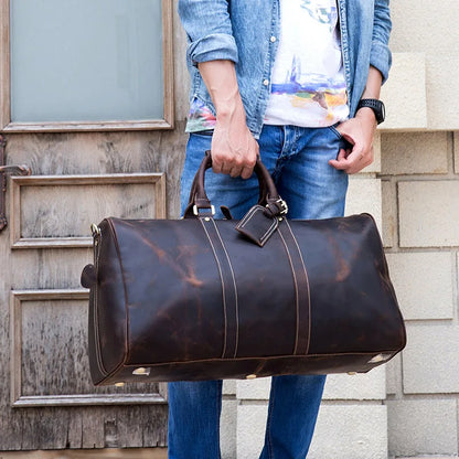 Bolsa masculina em couro legítimo