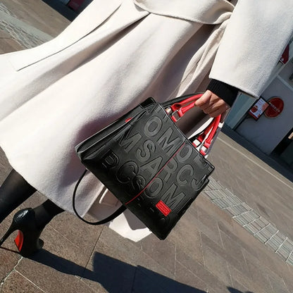 Bolsa transversal casual feminina em couro PU