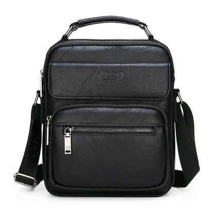 Bolsa Mensageiro Crossbody de Couro para Homens