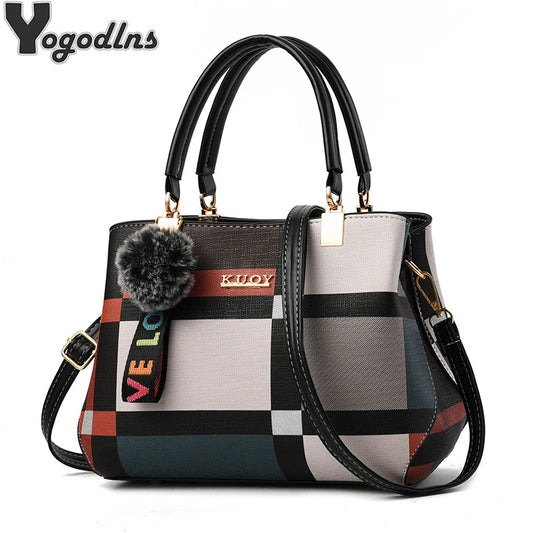 Bolsas elegantes transversais em pele PU