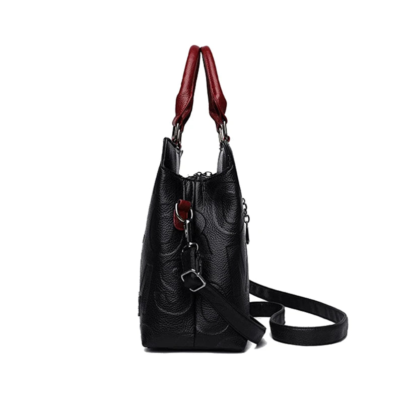 Bolsa transversal casual feminina em couro PU