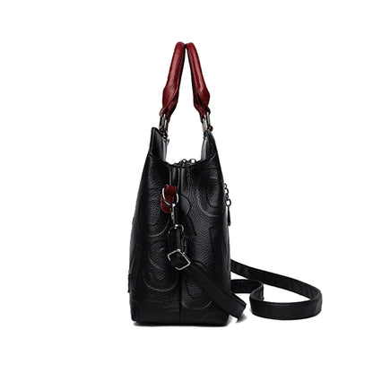 Bolsa transversal casual feminina em couro PU