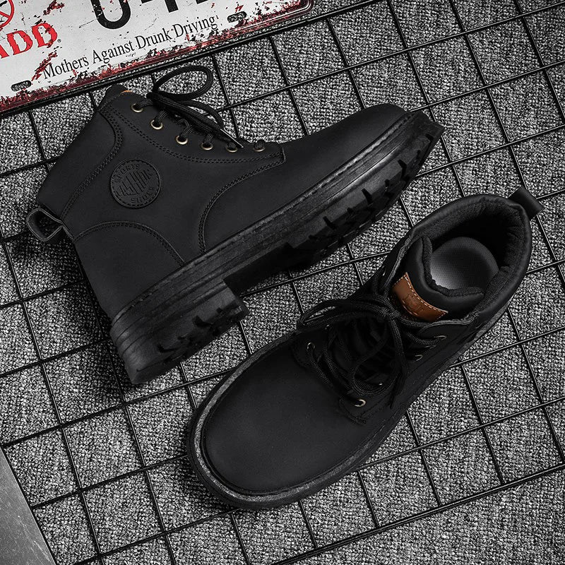 Botas de cano alto moda britânica