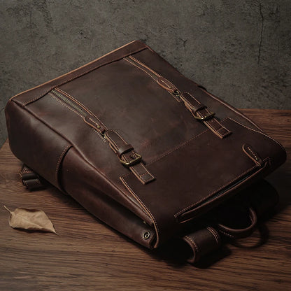 Mochila Nuka para homem em pele genuína