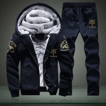 Conjunto de inverno com capuz