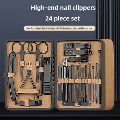 Conjunto de manicure profissional com 24 peças