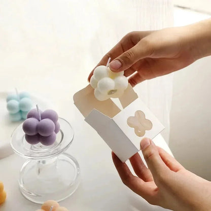 Vela Aromática em Cubo de Bolhas