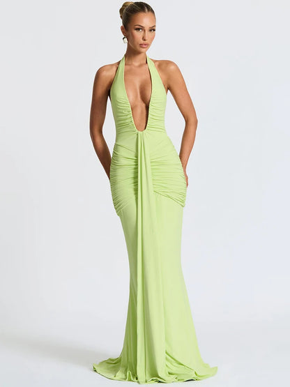 Vestido Mozision decote em V