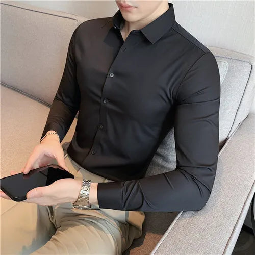 Camisas sem costura de alta elasticidade