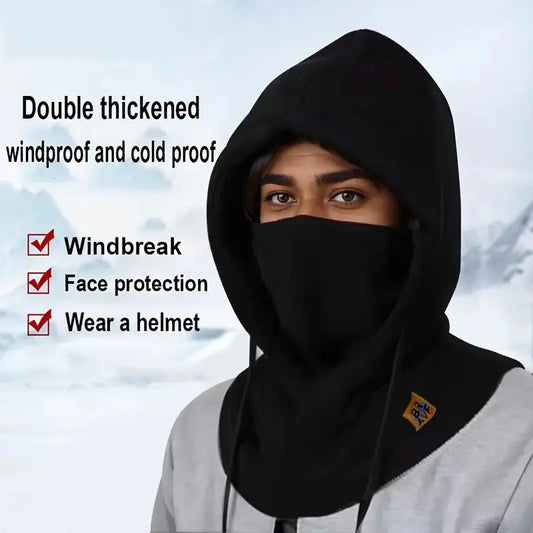 Gorro de inverno 3 em 1 com máscara e protetor de pescoço