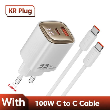 Carregador USB-C Toocki 33W GaN