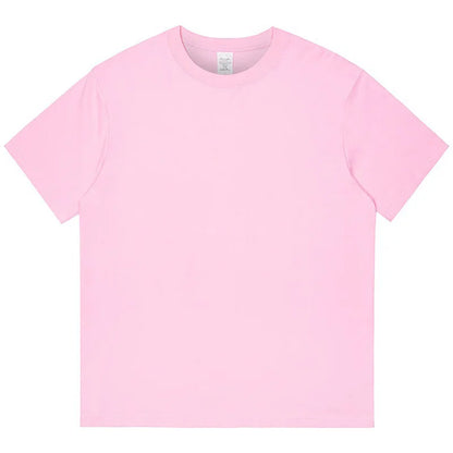 T-shirts unissexo de algodão com gola redonda
