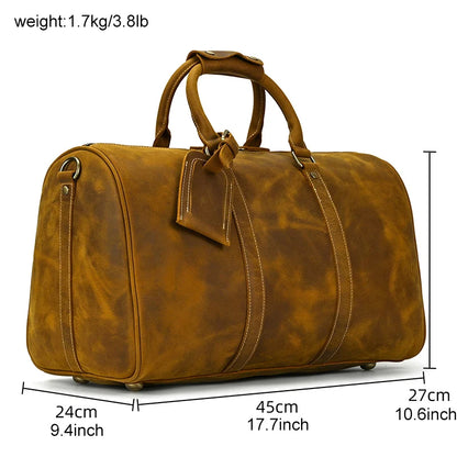 Bolsa masculina em couro legítimo