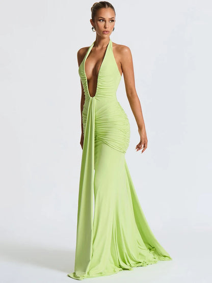 Vestido Mozision decote em V