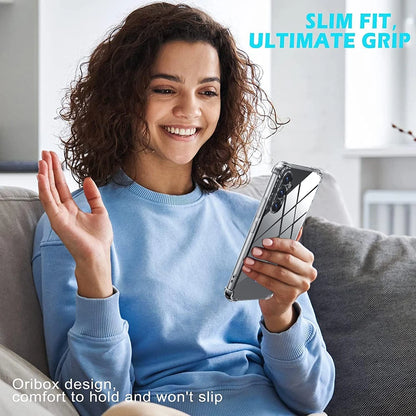 Capa transparente de silicone macio para Samsung