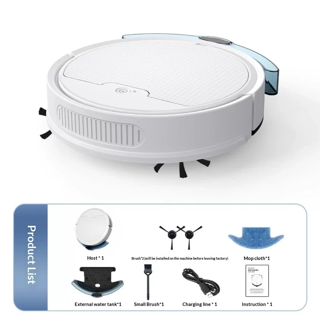 Robô Aspirador 3 em 1 — Varre, Aspira e Passa Pano, Wi-Fi e Design Ultrafino
