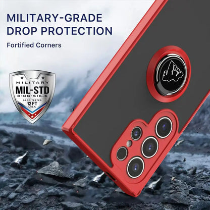 Capa de Proteção Magnética para Samsung Galaxy — Fosca, Antichoque, com Anel e PC + TPU