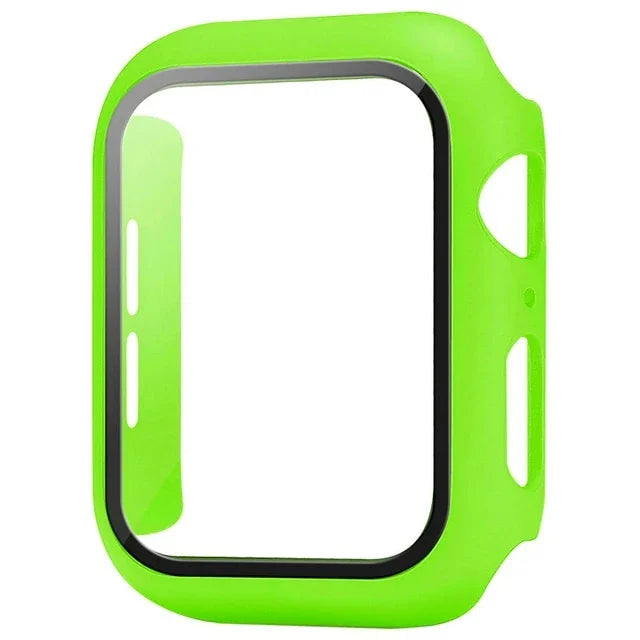 Película protetora de vidro + capa para Apple Watch