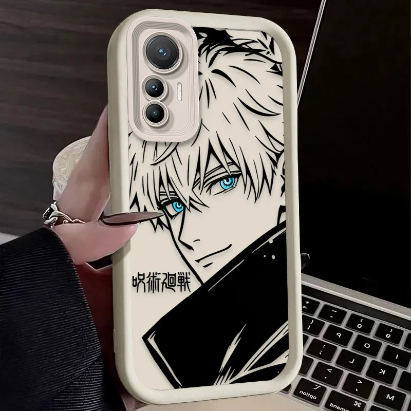 Capa de Silicone Gojo Jujutsu Kaisen para Xiaomi – Proteção e Estilo