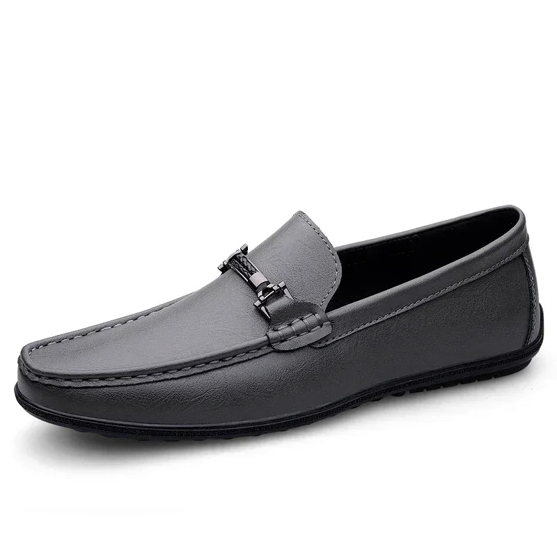 Mocassins de couro genuíno casuais