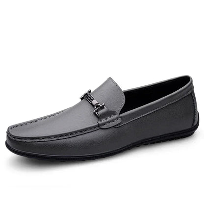 Mocassins de couro genuíno casuais