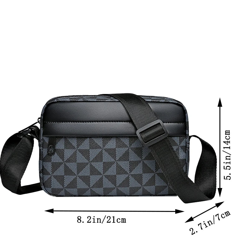 Bolsa Masculina Tiracolo em Couro PU — Casual e Versátil