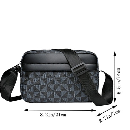 Bolsa Masculina Tiracolo em Couro PU — Casual e Versátil