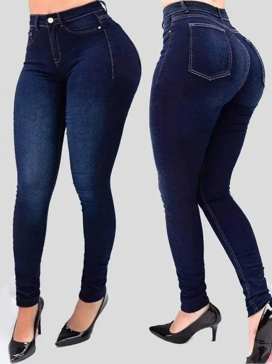 Calça Jeans denim cintura alta