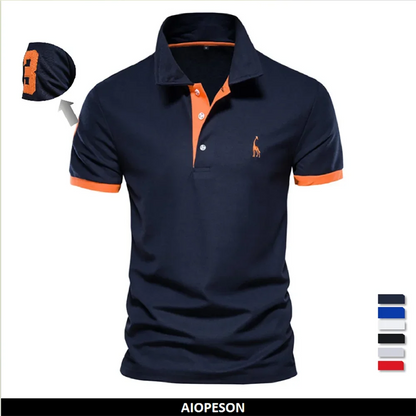 Polo girafa camisa bordado