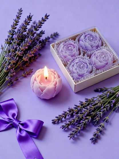 Caixa de Velas Aromáticas Florais
