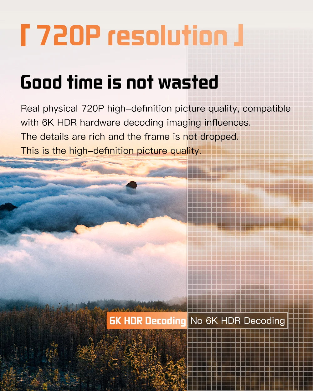 Projetor Portátil Inteligente com Wi-Fi e Bluetooth