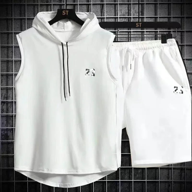 Conjunto esportivo com capuz