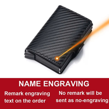 Porta-cartões em Fibra de Carbono Personalizável