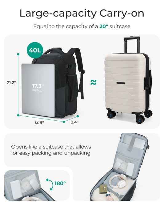 Mochila com rodas de 17 polegadas