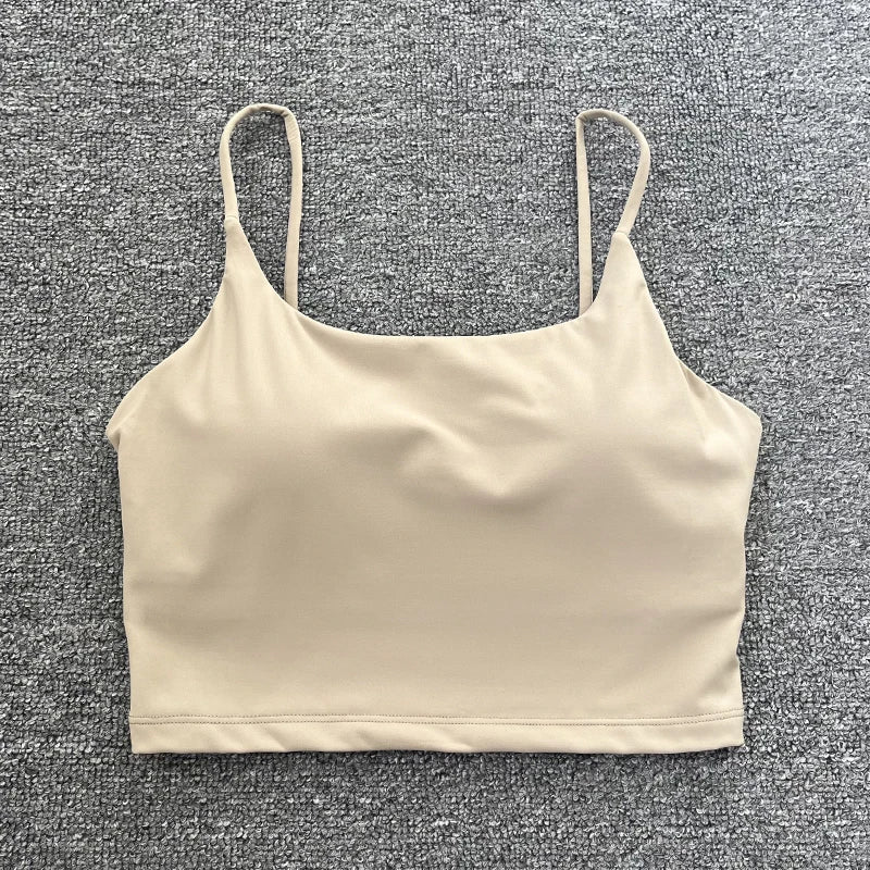 Tops acolchoada bralette