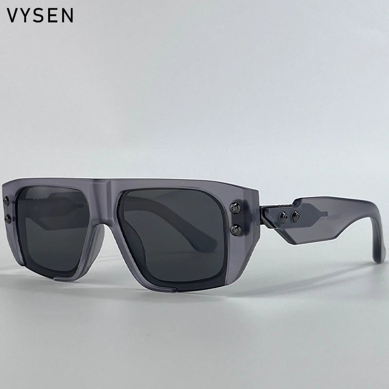 Óculos de Sol Polarizados Estilo Steampunk Quadrados