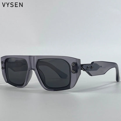 Óculos de Sol Polarizados Estilo Steampunk Quadrados