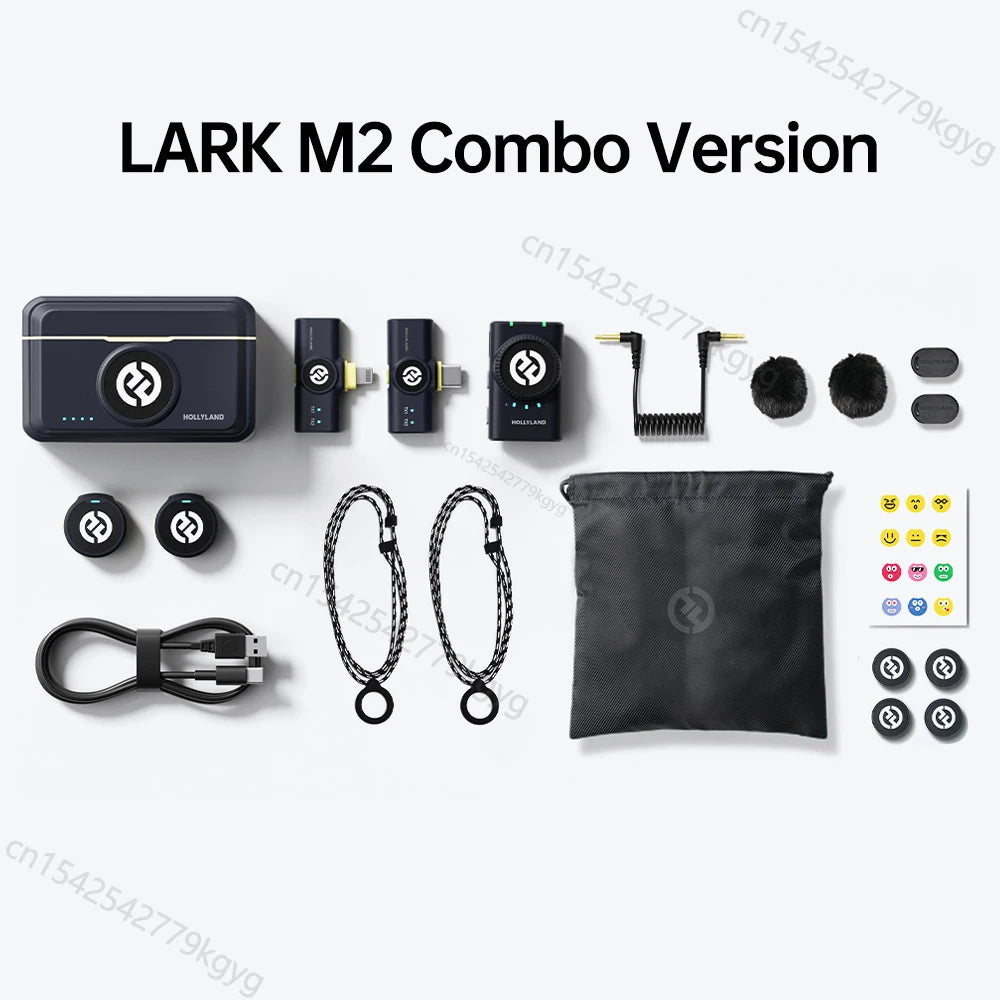 Sistema de microfone de lapela sem fio Hollyland Lark M2
