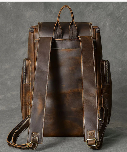 Mochila de couro Crazy Horse