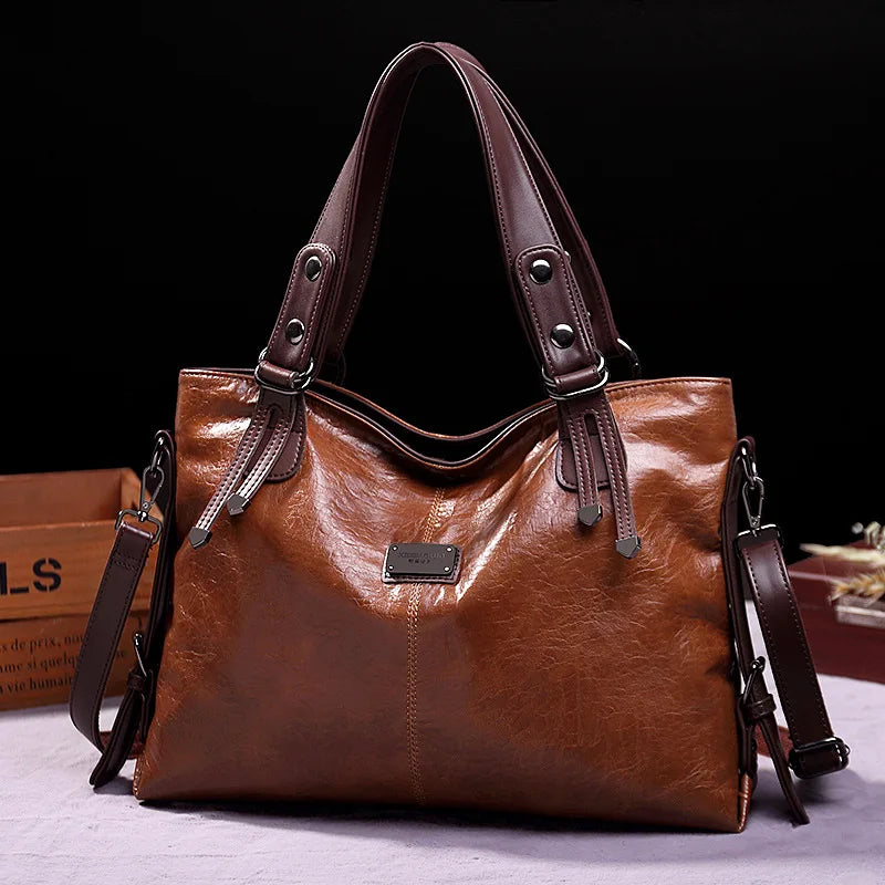Bolsas de couro macio vintage