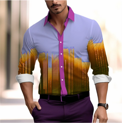 Camisa masculina com efeito degradê