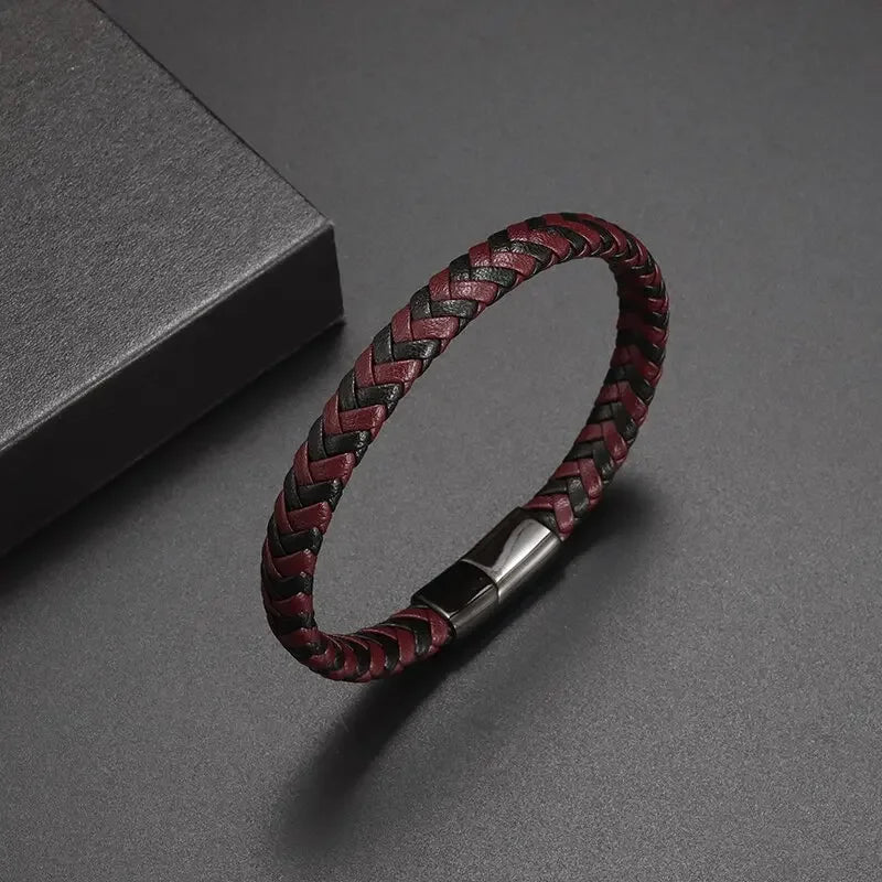 Pulseira punk de camada dupla