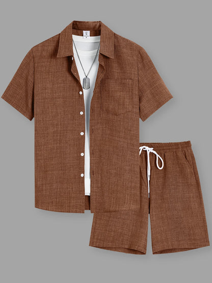 Conjunto Masculino de Camisa e Calções