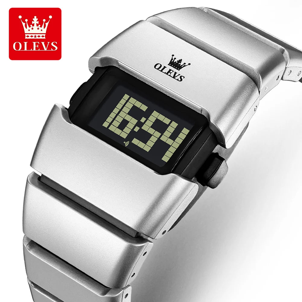 Relógio digital OLEVS 1112 de estilo clássico