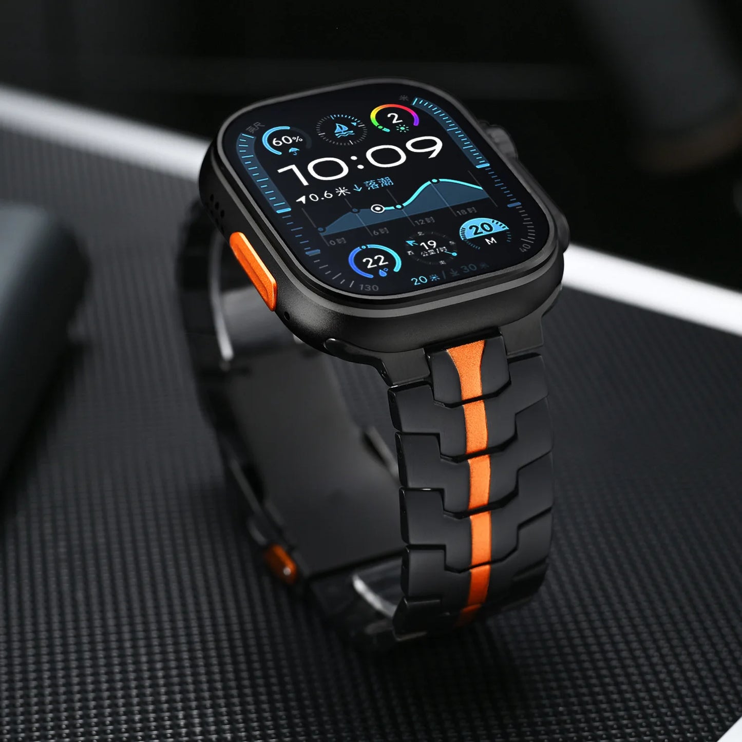 Pulseira de Aço Inoxidável para Apple Watch — 42 a 49 mm